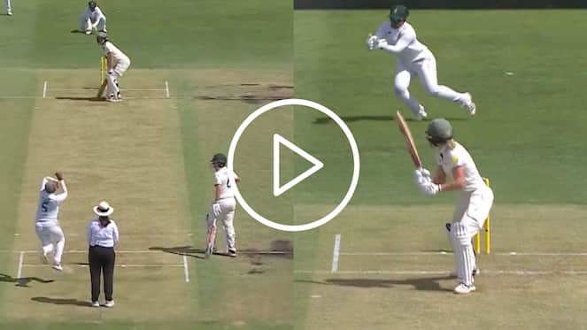 [Watch] Klaas Strikes To Remove Dangerous Ellyse Perry Cheaply In AUSW Vs SAW Test